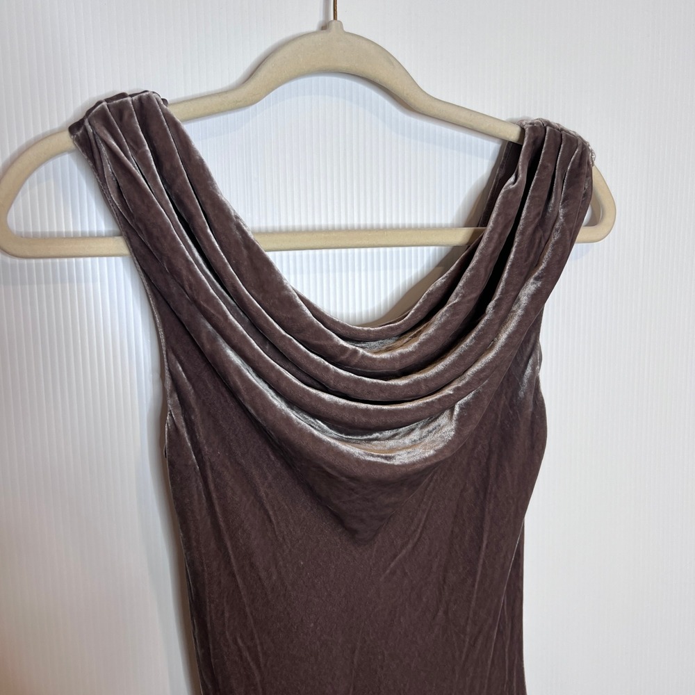 NWT REFORMATION Elvie Velvet Maxi Dress in Magnetic. Size 4 - Picture 7 of 10